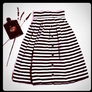 Striped Mini Skirt